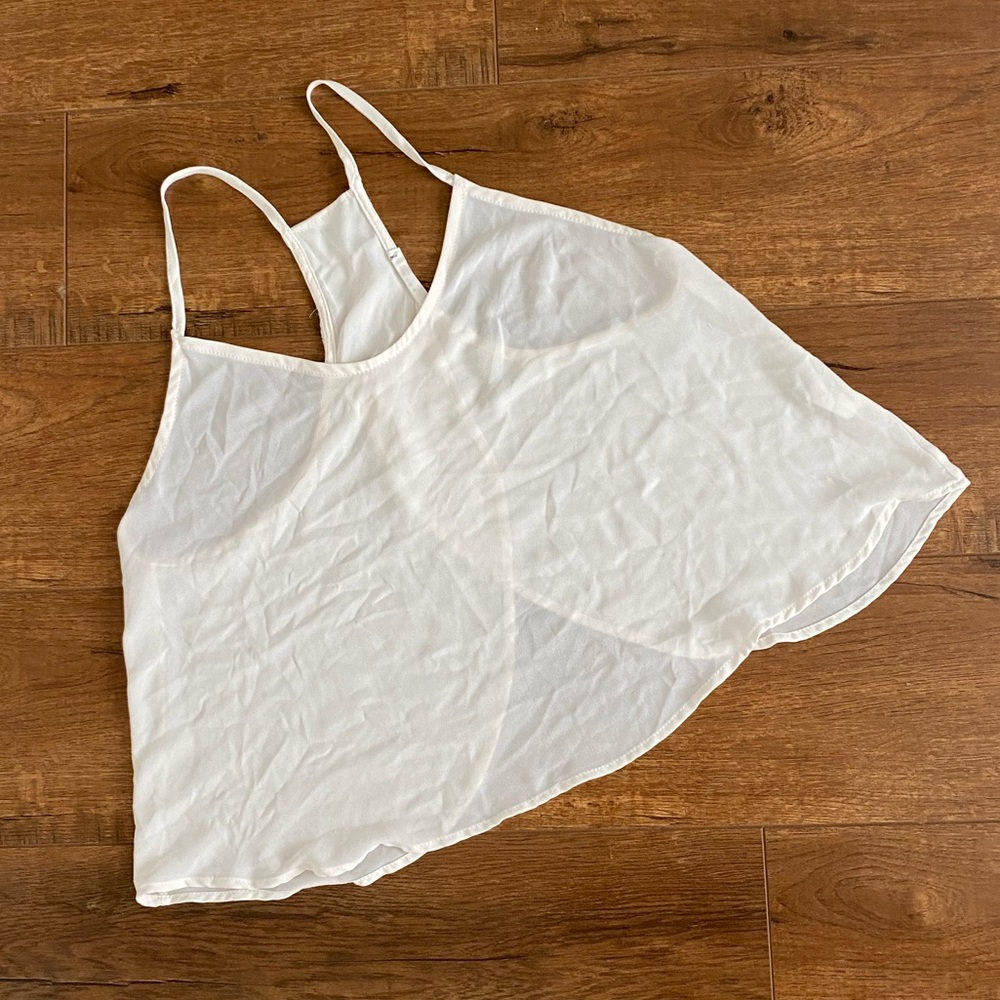 Lush Cream Crop Top with Open Back